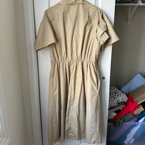 KHAKI UTILITY DRESS - Picture 4 of 5